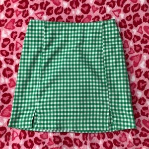 gingham skirt
